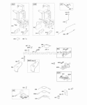 Controls Flywheel Brake Governor Spring Ignition Diagram and Parts List for  Briggs and Stratton Engine